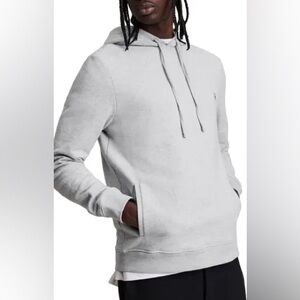 All Saints Light Gray Pullover Hoodie